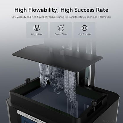 ANYCUBIC ABS-Like Resin Pro 2, Upgraded 8K 3D Printer Resin with Enhanced Strength and Toughness, High Precision, Low Odor, Wide Compatibility for All LCD 3D Printers (Smoky Black, 1kg)