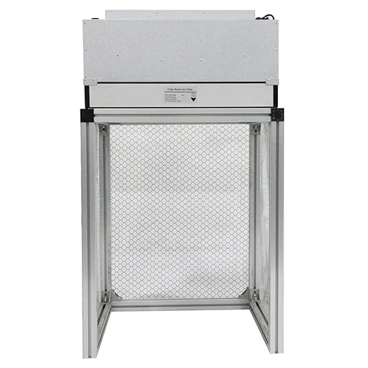 INTSUPERMAI Vertical Laminar Flow Hood Air Flow Clean Bench Workstation with HEPA Filter Lab Fume Hood Air Volume 294-411 cfm Dust Free Room Workshop for Phone LCD Repair Workshop Laboratory 110V