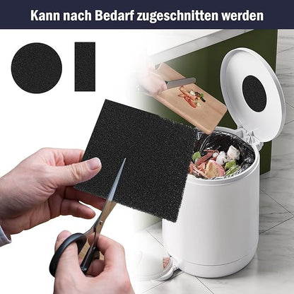 8 Pack Compost Bin Filter Activated Carbon Filter for Countertop Bin, 4.7” Kitchen Compost Bin Charcoal Filter for Compost Bucket