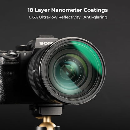K&F CONCEPT 49mm White Mist 1/4 Filter, 18 Multi-Layer Coatings Dreamy Soft White Diffusion Filter with Cleaning Cloths for Portrait/Video/Vlog Photography