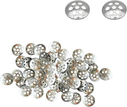 30Pcs 0.3”/8mm Pipe Screen Filters, Stainless Steel Concave Honeycomb Screens with 7 Holes, Reusable Small Mesh Filter for Plumbing Applications