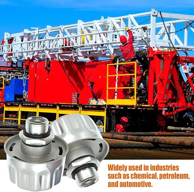 1/2" NPT Breather Cap with 40 Micron Filtration | Heavy-Duty Carbon Steel & Aluminum Alloy Vent Cap | Universal Fit for Hydraulic Tanks,Gearboxes,Coolant Reservoirs | Easy Install & Low Maintenance