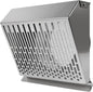 Vent Systems 6" Inch Exhaust Vent Cover with Rubber Gasket - Stainless Steel - Robust Weatherproof Outdoor Air Exhaust Box - Duct or Surface Mounting - Rain and Snow Protection