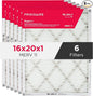 Frigidaire PureAir® 16x20x1 MERV 11 Prem Allergen Electrostatic Pleated Air Conditioner HVAC AC Furnace Filters - 6 Pack (exact dimensions 15.81 X 19.81 X 0.81)