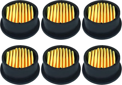Zorfeter 6PCS Air Compressor Silencer Filter Elements for 1/2" 1/4" 3/8", Air Compressor Replacement Intake Paper Filter Sound Muffler Accessories for Blowers, Generators, Exhaust Ports HE015