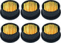 Zorfeter 6PCS Air Compressor Silencer Filter Elements for 1/2" 1/4" 3/8", Air Compressor Replacement Intake Paper Filter Sound Muffler Accessories for Blowers, Generators, Exhaust Ports HE015