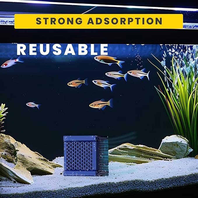 Water Trough Filter 2.0 Eco Aquarium Water Purifier Cube with Honeycomb Charcoal for Fish Tanks, Horse Troughs, Livestock & Stock Tanks