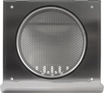 Vent Systems 6" Inch Air Supply Vent Cover with Rubber Gasket - Stainless Steel - Robust Weatherproof Outdoor Air Intake Box - Duct or Surface Mounting - Rain and Snow Protection