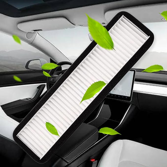 Air Intake HEPA Filter Air Intake Grille Cover Compatible with Tesla Model 3 2020 2019 2018 Air Inlet Vent Accessories A/C Internal Filter Protection Interior Replacement External