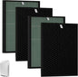 BioGS 2.0 Replacement Filter Kit Compatible with Rabbit Air SPA-550A & SPA-625A – 2 Set HEPA & Activated Carbon Filters | Captures Dust Odors for Home Large Room Pet Owner – 12–18 Month Supply