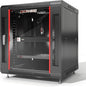 Sysracks 12U Wall Mount Server Rack Cabinet, 19” Locking Network Rack, 24” Deep, Glass Door, with Fan, PDU and Shelf