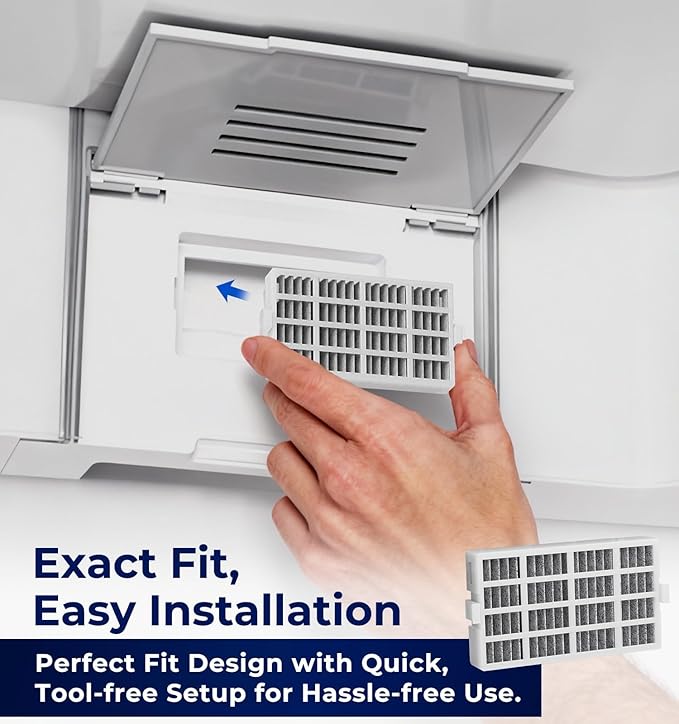 4 PACK W10311524 Refrigerator Air Filter Replacement Compatible With Whirlpool, AIR1, Maytag, Kitchenaid, and Jenn-Air, Replace for Fresh Flow Refrigerator Air Filter