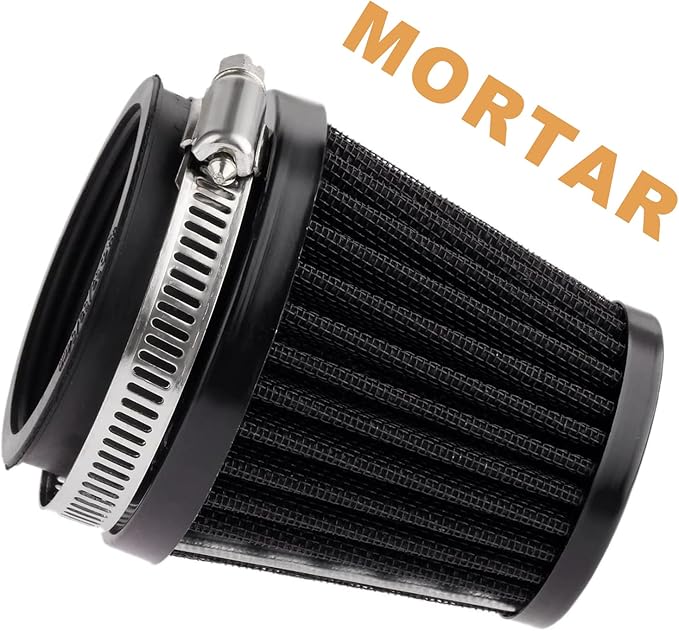 Mtsooning Air Intake Filter Pod, 54mm/2.12" Tapered Clamp-on Breather, Inlet Truck Cold Cone Cleaner Replacement for Motorcycle ATV Dirt Pit Bike Go Kart 50-110cc