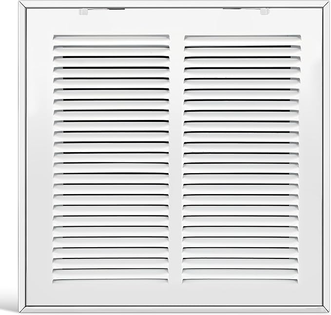 Fancat Return Air Filter Grille for 12x12 Ducts, Steel Air Vent Cover with Removable Door for 1" Filters | Fits Sidewall & Ceiling | Outer Size: 14 5/8" W x 14 5/8" H