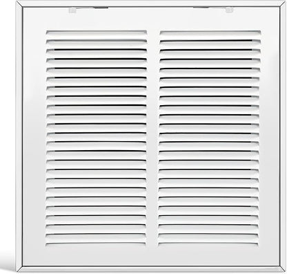 Fancat Return Air Filter Grille for 12x12 Ducts, Steel Air Vent Cover with Removable Door for 1" Filters | Fits Sidewall & Ceiling | Outer Size: 14 5/8" W x 14 5/8" H