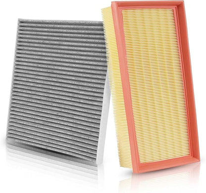 Cabin Air Filter and Engine Air Filter Fits for Nissan Altima 2007-2013, L4 2.5L Activated Carbon Cabin Filter Replacement CF11173 CA10349