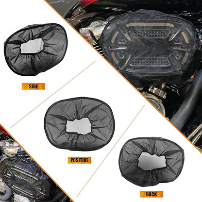 Waterproof Dustproof Air Filter Rain Sock Cover Fit for Harley Sportster XL 1200 883 Dyna Softail Street Glide Road King FLHR FLHX 114 Engine Intake Protection Accessory