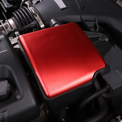 PIUGILH Engine Air Filter Heat Shield Cover Fit for Corvette C6 2005-2013, Aluminum Alloy Engine Air Intake Air Filter Heat Shield Decorative Cover Protection Cover Trim