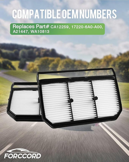 2-PACK Engine Air Filter Fits for Hyundai Elantra Hybrid 1.6L L4 Gas(2021-2025 2026) Air Filter Replacement 28113BY100 Car Accessories