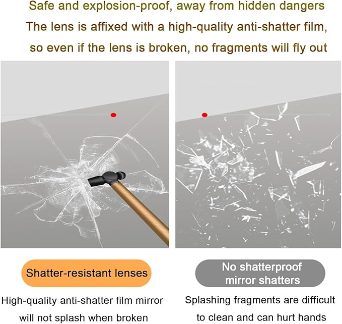Bathroom Mirror with LED Lights，Bathroom Led Mirror ，Backlit Bathroom Mirror ，LED Mirror for Bathroom，with Touch Sensor/Demister pad，Shatterproof，Adjustable Lights(B,W50*H70cm/W19.7*H27.6IN)