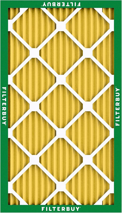 Filterbuy 8x20x1 Air Filter MERV 11 Superior Pet & Allergy Defense (6-Pack), Electrostatic Pleated HVAC AC Furnace Filters Replacement, Made in USA (Actual Size: 8.00 x 20.00 x 0.75)