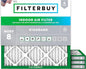 Filterbuy 11.25x11.25x1 Air Filter MERV 8 Essential Dust & Allergy Defense (4-Pack), Electrostatic Pleated HVAC AC Furnace Filters Replacement, Made in USA (Actual Size: 11.25 x 11.25 x 0.75)