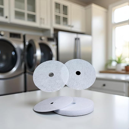4 Pcs White Cloth Dryer Exhaust Filter, for Chef Dryer Parts and Accessories (227 x 33 mm)