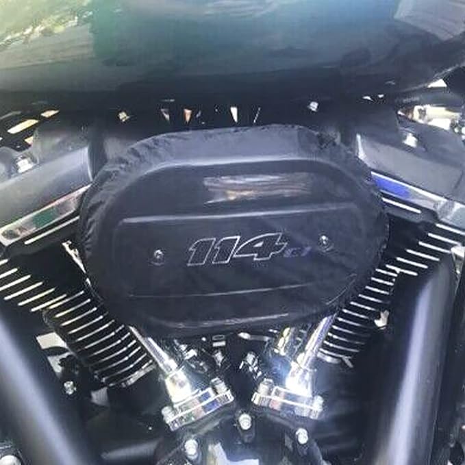 Waterproof Air Filter Rain Sock Motorcycle Dustproof Air Intake Protective Cover 114 Air Cleaner Filter Cover Fit for Harley Sportster XL Touring Road King Street Glide Dyna Softail
