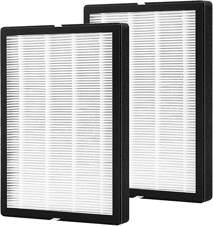 2 Pack GL-FS32 Replacement Filter for GL-FS32 Air Purifier, 3 IN 1, H13 True Hepa Filter with High-efficiency Activated Carbon and Pre-Filter