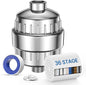 VOXON 36-Stage Shower Filter, 99.99% Removal for Chlorine, Fluoride, Heavy Metals, Shower Head Filter for Hard Water Reduces Dry Itchy Skin Dandruff Eczema Improves Skin Hair
