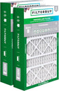Filterbuy 15.75x27.63x3.50 Air Filter MERV 8 Essential Dust & Allergy Defense (2-Pack), Pleated HVAC AC Furnace Filters for AprilAire Space-Gard 104 & 2140 (Actual Size: 15.69 x 27.56 x 3.50)