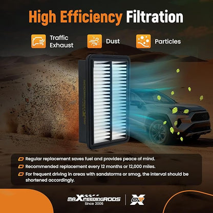 maXpeedingrods 172206MAJ01 Engine Air Filter for Honda Accord Hybrid 2023 2024 2025 2.0L, CR-V CRV Hybrid 2023-2025 2.0L, Automotive Replacement Air Filters for LX3763, WA10124
