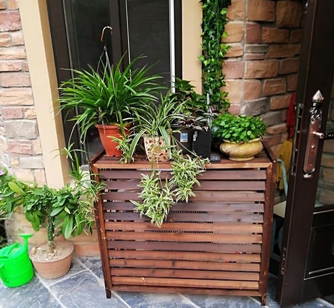 Weatherproof Outdoor Air Conditioner Cover Screen Fence for AC Units Protect Your AC from Elements 100x43x94cm