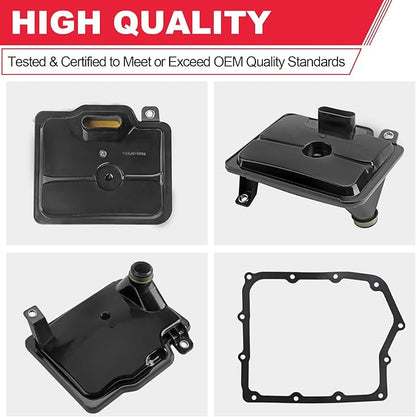 62TE Automatic Transmission Filter with Gasket Kit Fits for Dodge Grand Caravan Avenger Ram ProMaster Chrysler Town & Country 200 Replaces# 68018555AA FT1240 58128