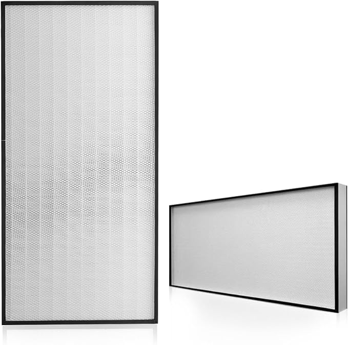 FFU,HEPA H14 LaminarFlowHoodFilterReplacement Kit 1 piece,Updated Fan Filter UnitcompatiblewithLaminarFlowHood FFU 46.2”x22.6”,100/ISO level 5,Mushroom with Safety Lock
