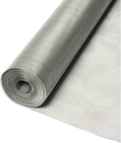 304 Stainless Steel Woven Wire Mesh, Fine Metal Screen, Rust-Resistant Filter Sheet, Kitchen Strainer, Industrial Sieve, Ventilation Grid, Safety Fence, Insect Screen