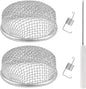 RV flying insect screen fit for RV furnace vent screen, RV water heater vent cover, 2.8 inch stainless steel mesh RV camper accessories,insects stainless steel mesh with installation tool, 1 Pack