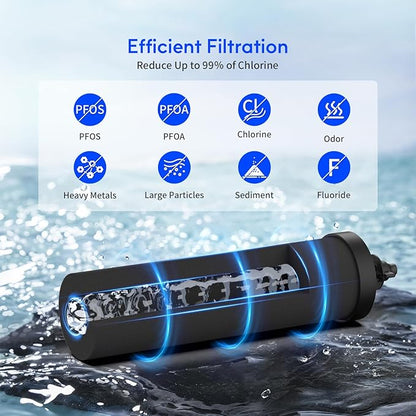 Lifefilter Replacement for BB9-2 Black Purification Water Filter, Compatible with Berkey® BB9-2 Black Filters and Berkey® Gravity Water Filter System, 4 Pack