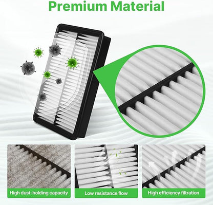 2PCS Engine Air Filter Fit for 2012-2018 Mazda 3(2.0L/2.5L), 2014-2025 2026 Mazda 6(2.5L), 2013-2025 2026 CX-5(2.0L/2.5L) Air Filter Replacement Engine Filter# CA11259 Automotive Accessories