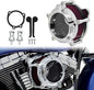 HDBUBALUS Motorcycle Air Filter Cleaner Intake Filter System Kit (B-For Touring 00-07/ Dyna 00-17,Softail 00-15)