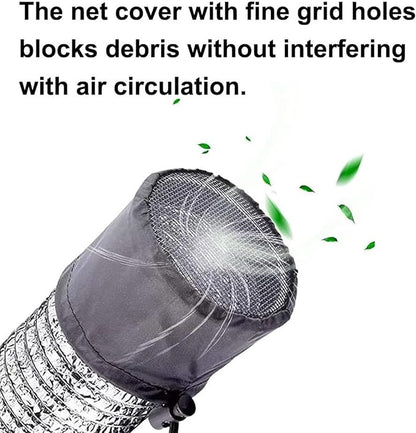 Grow Tents Vent Cover, Easy Installation, 15x9x1cm, Dustproof Duct Filter, Flexible Ducting Cover, Protective & Efficient, for Indoor Greenhouses, Kitchens, RVs,