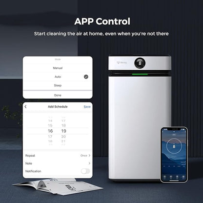 Airdog X8 Home Air Purifier for Rooms Up to 1,000 sqft. - Patented TPA Tech Up to 20X More Effective than HEPA - Washable Filter and Whisper Quiet