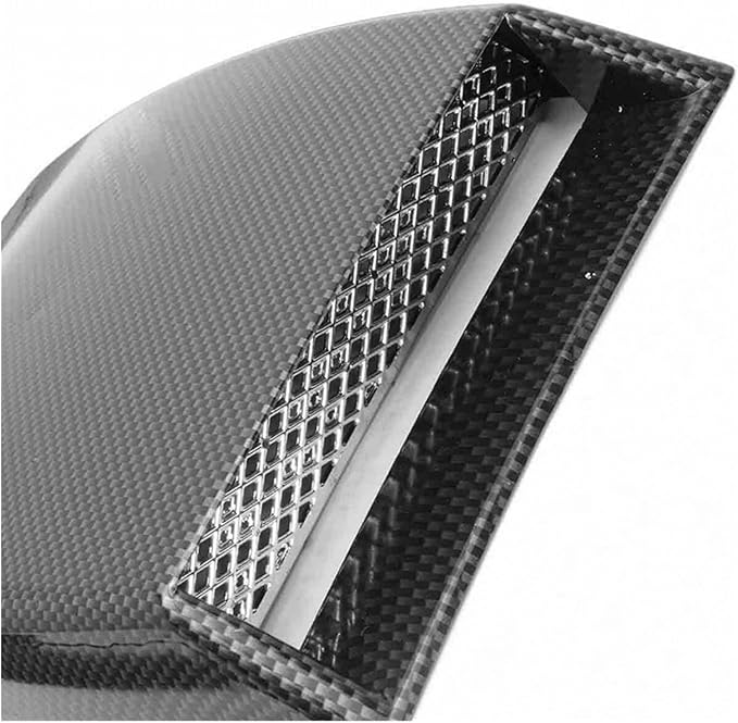 Car Air Flow Intake Hood Scoop Vent Bonnet Decorative Covers Kit Universal Compatible With BMW And Audi Compatible With Benz And Focus(Carbon look)
