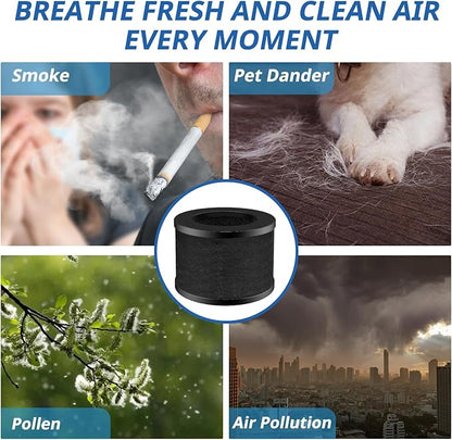 2 Pack TZ-K1 Replacement Filter Compatible With FreAire Air Purifier, VOOPNU DH-JH12, ToLife And MK01 MK06 Purifier, 3-in-1 Upgraded Filtration Filters, Activated Carbon and Pre-filter, JH12 Filter