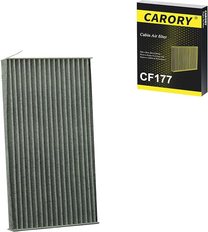 Cabin Air Filter w/Activated Carbon for 2009-2014 Nissan Cube, 2011-2017 Juke, 2011-2025 LEAF, 2013-2019 Sentra, 27277-3DF0A, 27891-1FC0A, 27891-1FD0A, 27891-3DF0A, 2014 2015 2016 2017 2018
