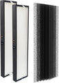 PUREBURG 182550 Replacement Filter Compatible with Bionair BAP536UV-U Air Purifier, 2-Pack H13 HEPA Activated Carbon Pre-Filters For Air Clean Dust VOCs Odor