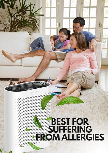 True HEPA Air Purifier GL-FS32 | 4-Stage Filtration System, Ultra-Quiet Operation, and Air Quality Sensor | Ideal for Large Rooms, Bedrooms, and Offices
