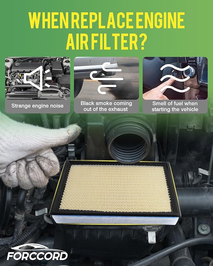 2-Pack Engine Air Filter Fits for 2020-2025 2026 Ford F250 F350 F450 F550 6.7L Powerstroke Diesel Air Filter Replacement FA2031 LC3Z-9601B WA10905 Car Accessories