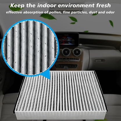 Cabin Air Filter JMV62 Fit for 2013-2018 C-Max, 2014-2019 Escape, 2012-2018 Focus, 2017-2022 GT, 2014-2023 Transit Connect, Replacement for CF11920, CV6219N619A, CV6Z19N619A, CAF1900P