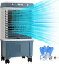 VEVOR Evaporative Air Cooler,1400 CFM 11X31 inch Air Cooler,3 Speeds Cooler Portable Air Conditioner,Energy-Saved Swamp Cooler for party,pool and patio,5 Gal Water Tank & 550 Sq.Ft…